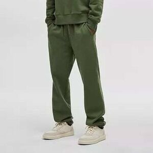 Mode‎ of One Mens Fleece Wall Joggers Black Forest Green Sweatpants Large NEW